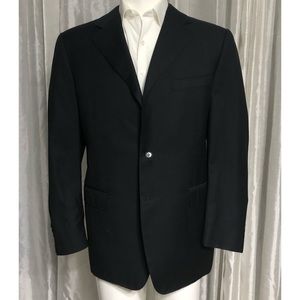 Canali Luxury blazer jacket in black 42R